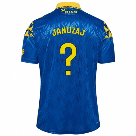 Kandiny Damen Adnan Januzaj #0 Blau Gelb Auswärtstrikot Trikot 2024/25 T-Shirt Österreich