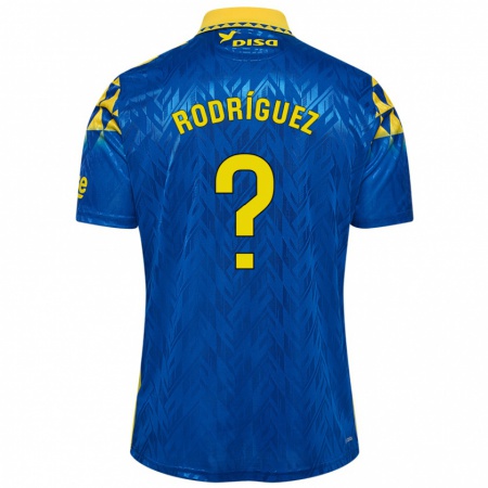 Kandiny Damen David Rodríguez #0 Blau Gelb Auswärtstrikot Trikot 2024/25 T-Shirt Österreich