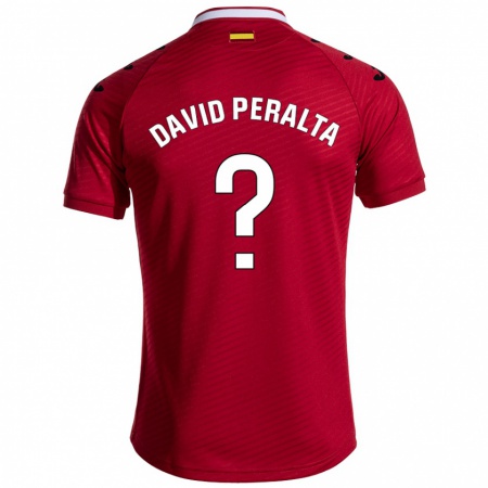 KandinyレディースJuan David Peralta#0ダークレッドアウェイシャツ2024/25ジャージーユニフォーム