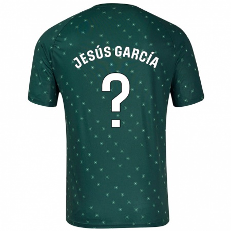 Kandiny Donna Maglia Jesús García #0 Verde Scuro Kit Gara Away 2024/25 Maglietta