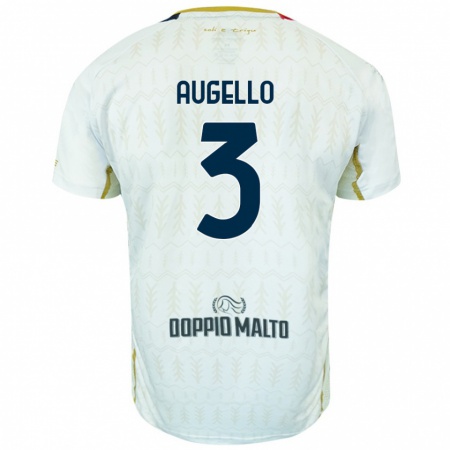 Kandiny Donna Maglia Tommaso Augello #3 Bianco Kit Gara Away 2024/25 Maglietta