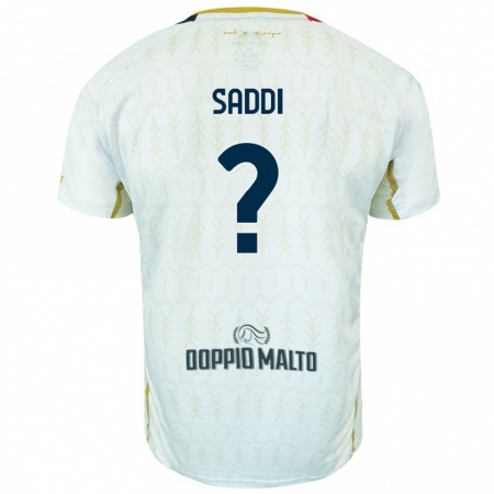 Kandiny Donna Maglia Gianluca Saddi #0 Bianco Kit Gara Away 2024/25 Maglietta