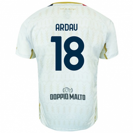 Kandiny Donna Maglia Samuel Ardau #18 Bianco Kit Gara Away 2024/25 Maglietta