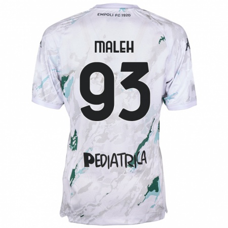 Kandiny Mujer Camiseta Youssef Maleh #93 Gris 2ª Equipación 2024/25 La Camisa