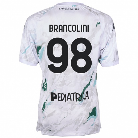 Kandiny Mujer Camiseta Federico Brancolini #98 Gris 2ª Equipación 2024/25 La Camisa