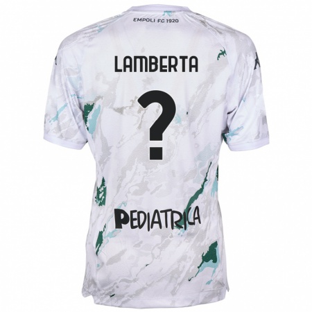 Kandiny Mujer Camiseta Cristian Lamberta #0 Gris 2ª Equipación 2024/25 La Camisa