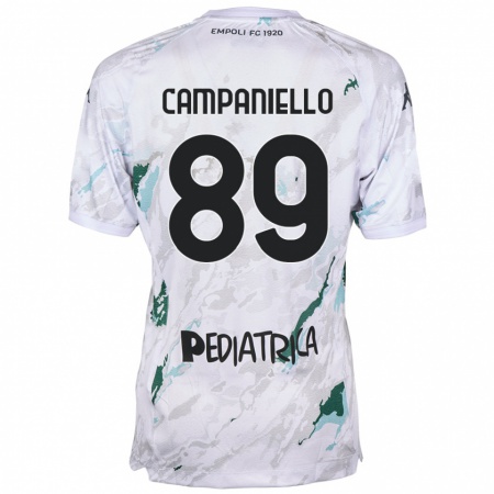 Kandiny Mujer Camiseta Thomas Campaniello #89 Gris 2ª Equipación 2024/25 La Camisa