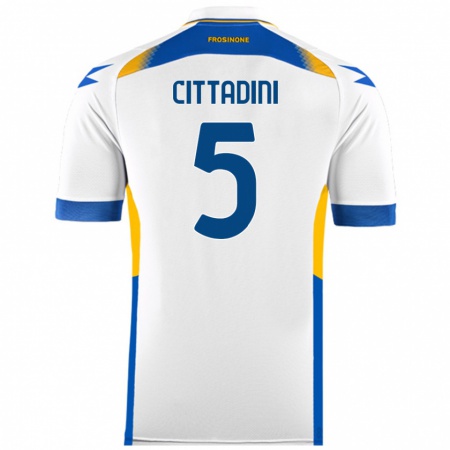 Kandiny Kvinnor Giorgio Cittadini #5 Vit Bortatröja Matchtröjor 2024/25 Tröjor T-Tröja