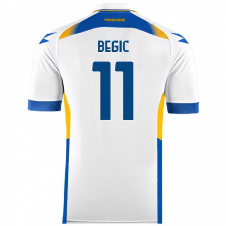 Kandiny Donna Maglia Tjas Begic #11 Bianco Kit Gara Away 2024/25 Maglietta