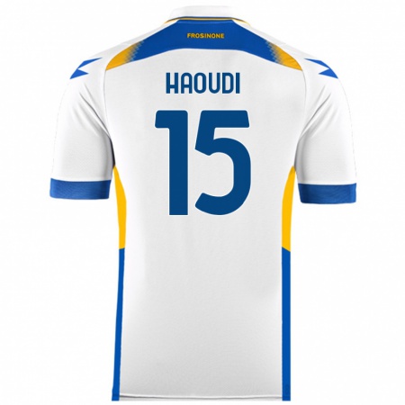 Kandiny Donna Maglia Hamza Haoudi #15 Bianco Kit Gara Away 2024/25 Maglietta