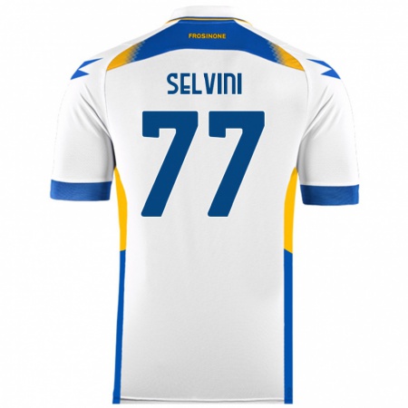 Kandiny Donna Maglia Alessandro Selvini #77 Bianco Kit Gara Away 2024/25 Maglietta