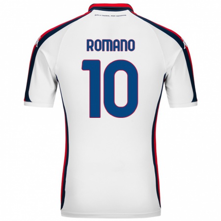 Kandiny Donna Maglia Marco Romano #10 Bianco Kit Gara Away 2024/25 Maglietta