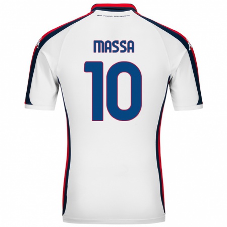 Kandiny Donna Maglia Alessandra Massa #10 Bianco Kit Gara Away 2024/25 Maglietta