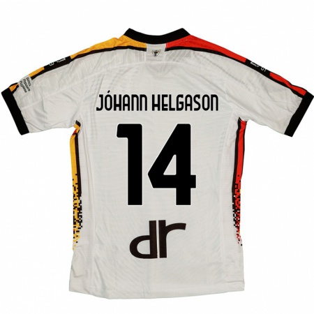 Kandiny Damen Thórir Jóhann Helgason #14 Weiß Schwarz Auswärtstrikot Trikot 2024/25 T-Shirt Österreich