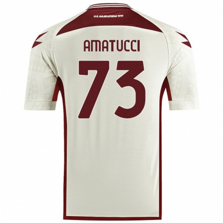 KandinyレディースLorenzo Amatucci#73クリームカラーアウェイシャツ2024/25ジャージーユニフォーム