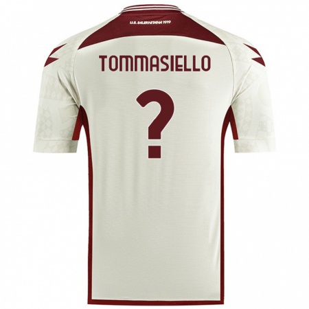 Kandiny Donna Maglia Francesco Tommasiello #0 Colore Crema Kit Gara Away 2024/25 Maglietta