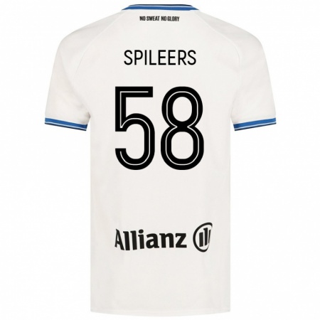 Kandiny Damen Jorne Spileers #58 Weiß Auswärtstrikot Trikot 2024/25 T-Shirt Österreich