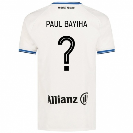 Kandiny Donna Maglia Jean Paul Bayiha #0 Bianco Kit Gara Away 2024/25 Maglietta