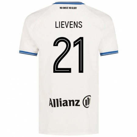 Kandiny Damen Caitlin Lievens #21 Weiß Auswärtstrikot Trikot 2024/25 T-Shirt Österreich