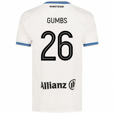 Kandiny Donna Maglia Aisse Gumbs #26 Bianco Kit Gara Away 2024/25 Maglietta