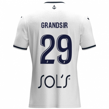 Kandiny Damen Samuel Grandsir #29 Weiß Dunkelblau Auswärtstrikot Trikot 2024/25 T-Shirt Österreich