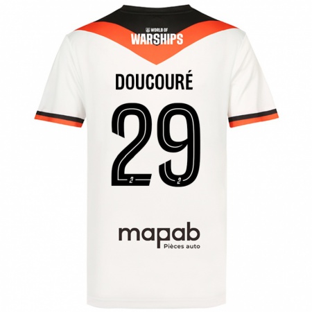 Kandiny Mujer Camiseta Siriné Doucouré #29 Blanco 2ª Equipación 2024/25 La Camisa