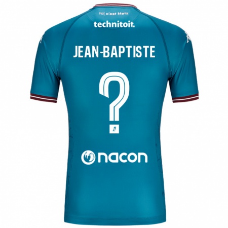 Kandiny Donna Maglia Romain Jean-Baptiste #0 Blu Petrolio Kit Gara Away 2024/25 Maglietta