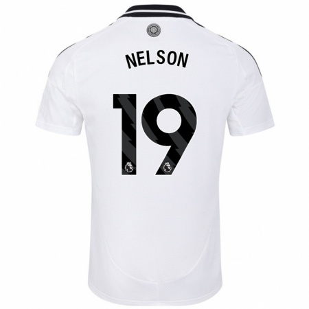 Kandiny Bambino Maglia Reiss Nelson #19 Bianco Kit Gara Home 2024/25 Maglietta