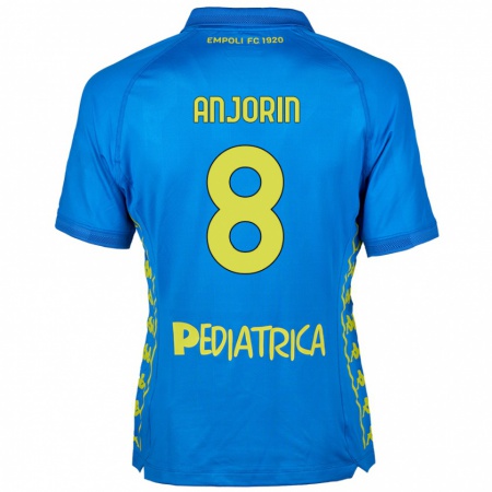 Kandiny Bambino Maglia Tino Anjorin #8 Blu Kit Gara Home 2024/25 Maglietta