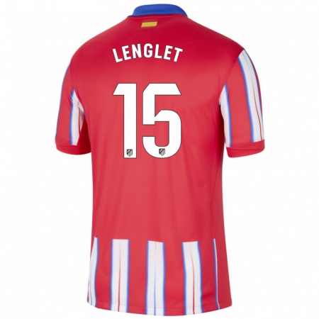 Kandiny Bambino Maglia Clément Lenglet #15 Rosso Bianco Blu Kit Gara Home 2024/25 Maglietta