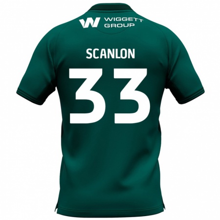 Kandiny Bambino Maglia Calum Scanlon #33 Verde Kit Gara Away 2024/25 Maglietta