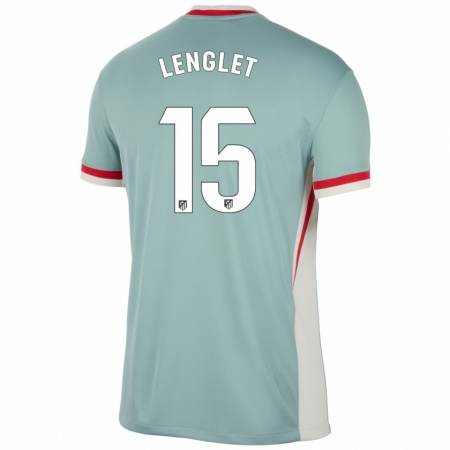 Kandiny Bambino Maglia Clément Lenglet #15 Beige Chiaro Blu Kit Gara Away 2024/25 Maglietta