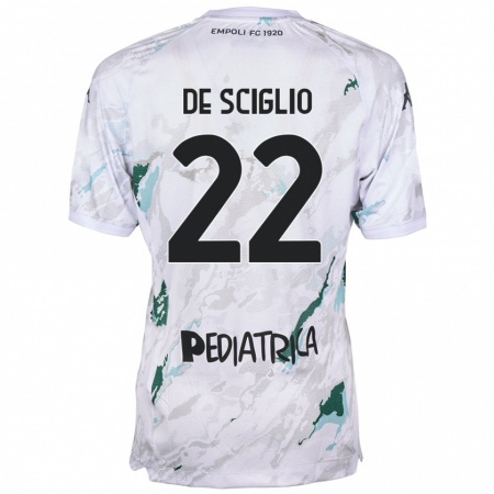 Kandiny Bambino Maglia Mattia De Sciglio #22 Grigio Kit Gara Away 2024/25 Maglietta