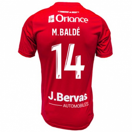 Kandiny Bambino Maglia Mama Baldé #14 Rosso Bianco Kit Gara Home 2024/25 Maglietta