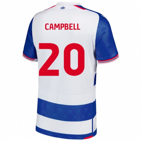 Kandiny Bambino Maglia Chem Campbell #20 Blu Bianco Kit Gara Home 2024/25 Maglietta