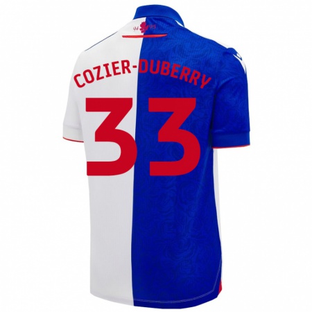 Kandiny Bambino Maglia Amario Cozier-Duberry #33 Azzurro Bianco Kit Gara Home 2024/25 Maglietta