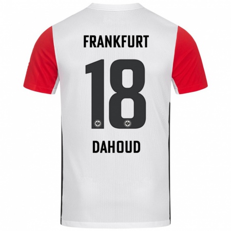 Kandiny Bambino Maglia Mahmoud Dahoud #18 Bianco Rosso Kit Gara Home 2024/25 Maglietta