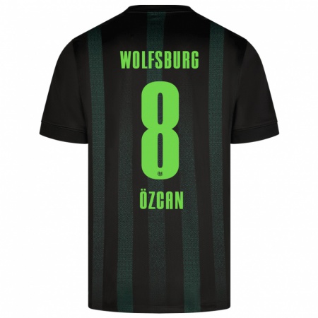 Kandiny Bambino Maglia Salih Özcan #8 Verde Scuro Kit Gara Away 2024/25 Maglietta