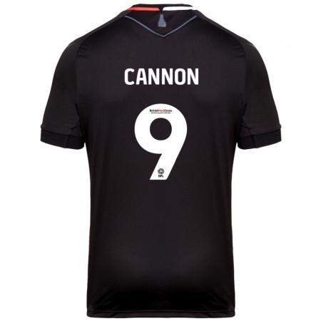 Kandiny Bambino Maglia Tom Cannon #9 Nero Kit Gara Away 2024/25 Maglietta