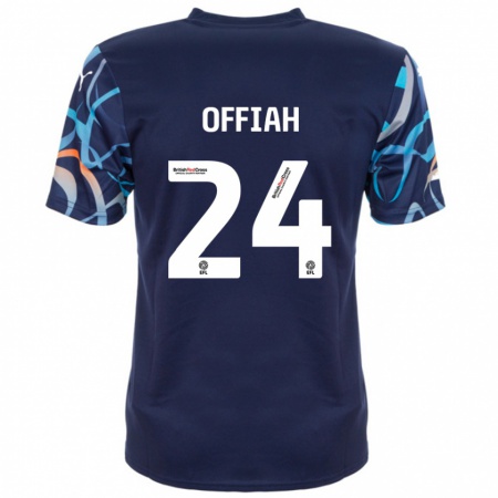 Kandiny Bambino Maglia Odel Offiah #24 Blu Navy Kit Gara Away 2024/25 Maglietta