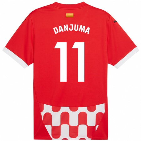 Kandiny Bambino Maglia Arnaut Danjuma #11 Rosso Bianco Kit Gara Home 2024/25 Maglietta