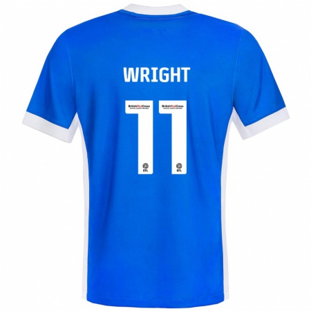 Kandiny Bambino Maglia Scott Wright #11 Blu Bianco Kit Gara Home 2024/25 Maglietta