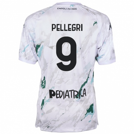 Kandiny Bambino Maglia Pietro Pellegri #9 Grigio Kit Gara Away 2024/25 Maglietta