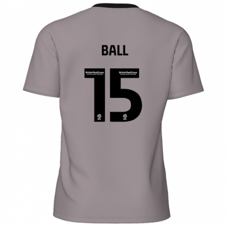 Kandiny Bambino Maglia Dominic Ball #15 Grigio Kit Gara Away 2024/25 Maglietta