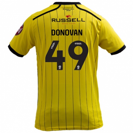 Kandiny Bambino Maglia Romelle Donovan #49 Giallo Kit Gara Home 2024/25 Maglietta