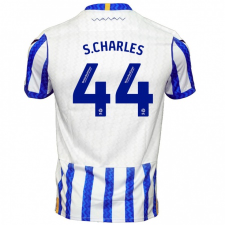 Kandiny Bambino Maglia Shea Charles #44 Blu Bianco Kit Gara Home 2024/25 Maglietta