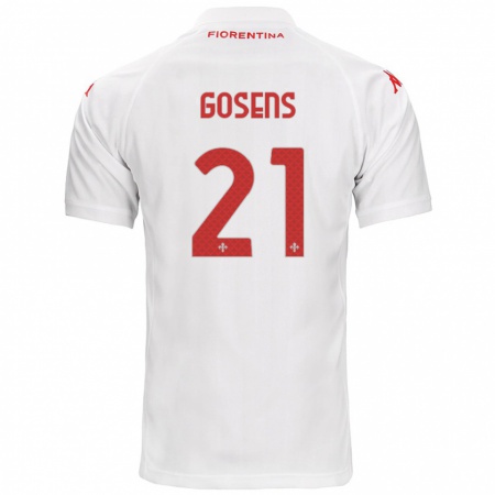 Kandiny Bambino Maglia Robin Gosens #21 Bianco Kit Gara Away 2024/25 Maglietta