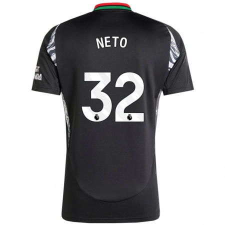 Kandiny Bambino Maglia Neto #32 Nero Kit Gara Away 2024/25 Maglietta