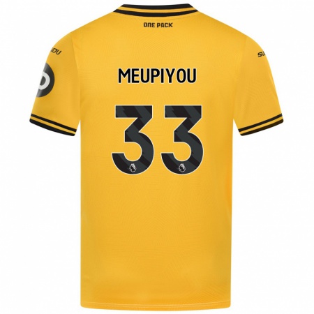 Kandiny Bambino Maglia Bastien Meupiyou #33 Giallo Kit Gara Home 2024/25 Maglietta