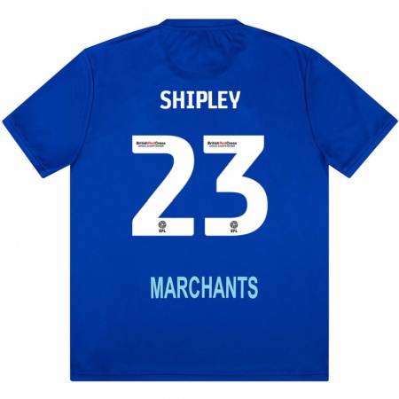 Kandiny Bambino Maglia Lewis Shipley #23 Verde Kit Gara Away 2024/25 Maglietta